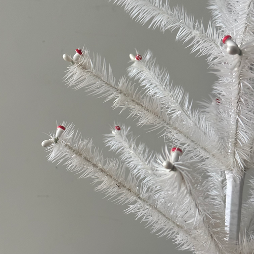 Nostalgic Feather Tree with Mushroom Base #1