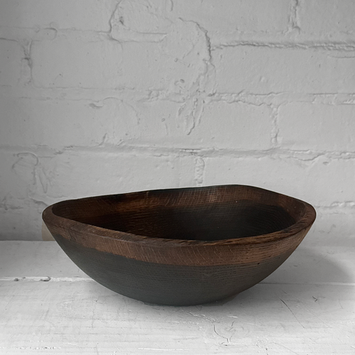 Spencer Peterman Live Edge Black Ebonized 10" Oval Bowl (# 01)