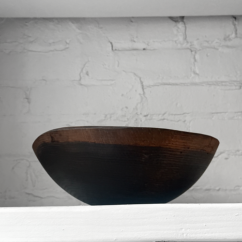 Spencer Peterman Live Edge Black Ebonized 10" Oval Bowl (# 01)