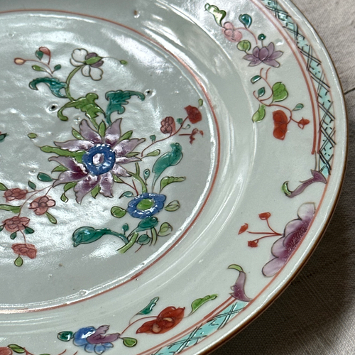 Pair of 18th Century Chinese Export Plates