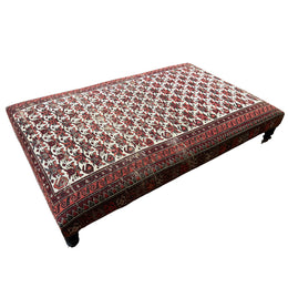 Early 20th-century Shirvan Rug Ottoman