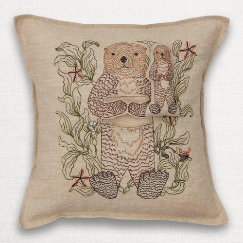 Otter Mama Pocket Pillow