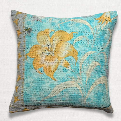 Vintage Sari Pillow (10JF11)