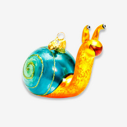 Snail with Blue Shell Ornament