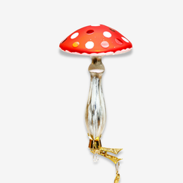 Toadstool Mushroom Clip-On Ornament