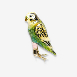 Yellow & Green Clip-on Parrot Ornament