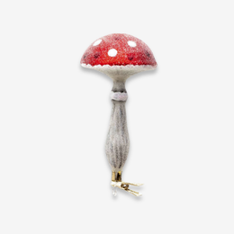 Toadstool Mushroom Clip-On Ornament