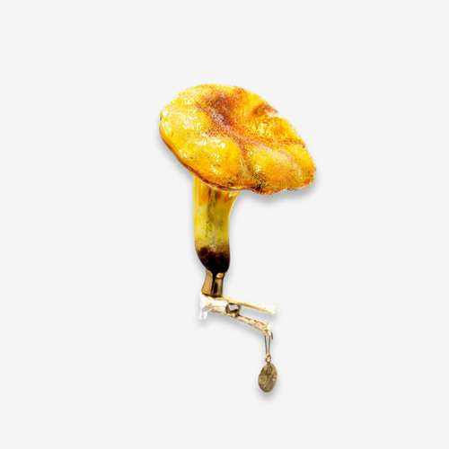 Chanterelle Mushroom Clip-On Ornament