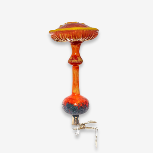 Yellow & Orange Mushroom Ornament