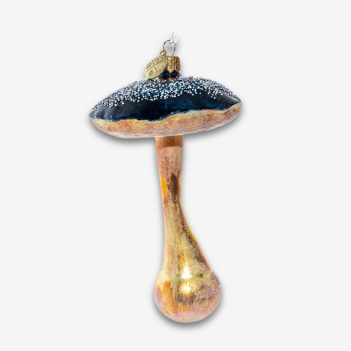 Dark Blue Mushroom Ornament