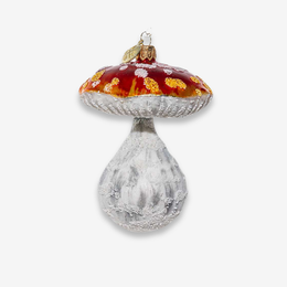 Orange & Red Mushroom Ornament