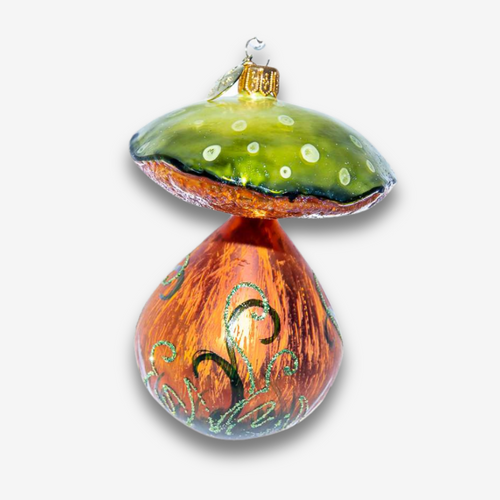 Green & Brown Mushroom Ornament