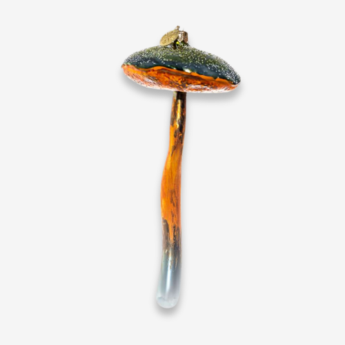 Orange & Blue Mushroom Ornament