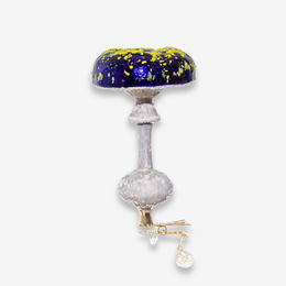 Yellow & Purple Mushroom Clip-On Ornament