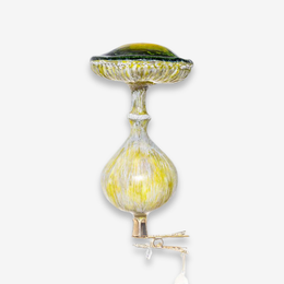 Yellow & Green Mushroom Clip-On Ornament