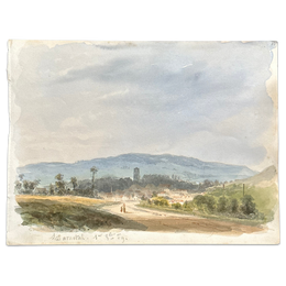 19th Century French Watercolor Painting by Alphonse Baril (84)