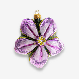 Purple Magnolia Blossom Ornament