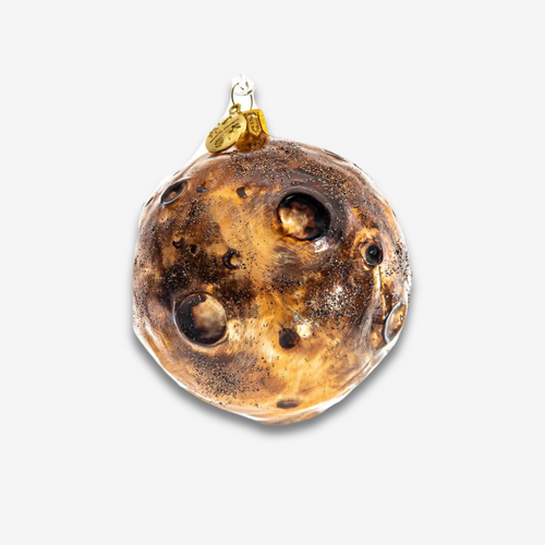 Brown Moon Ball Ornament