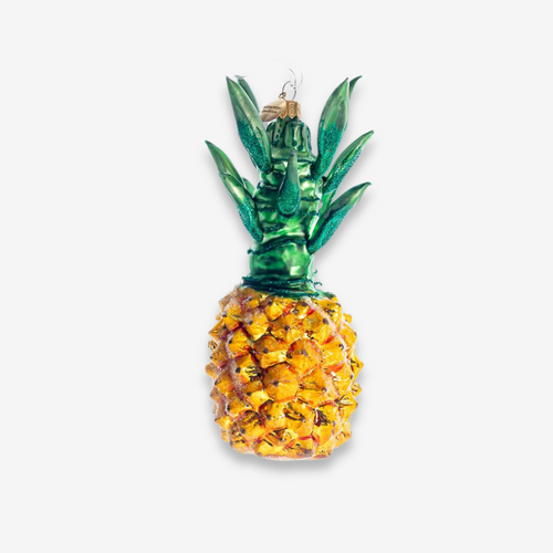 Pineapple With Leaves Ornament