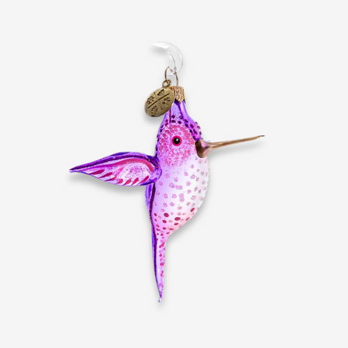 Purple & Pink Hummingbird Ornament