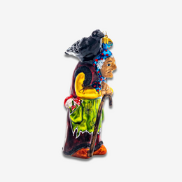 Baba Yaga with Crow Ornament