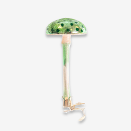 Green Mushroom Clip-On Ornament