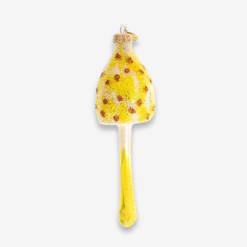 Yellow & White Mushroom Ornament