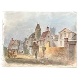 19th Century French Watercolor Painting by Alphonse Baril (15)