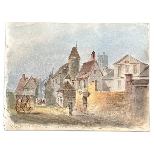 19th Century French Watercolor Painting by Alphonse Baril (15)