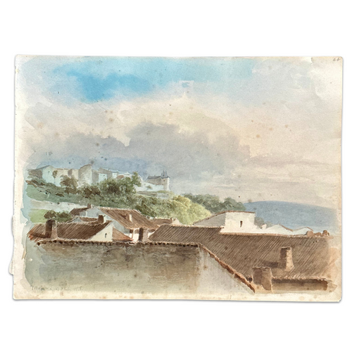 19th Century French Watercolor Painting by Alphonse Baril (44)