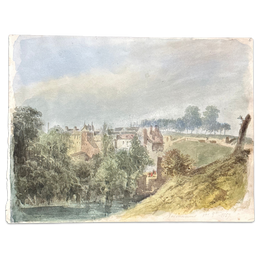 19th Century French Watercolor Painting by Alphonse Baril (6)