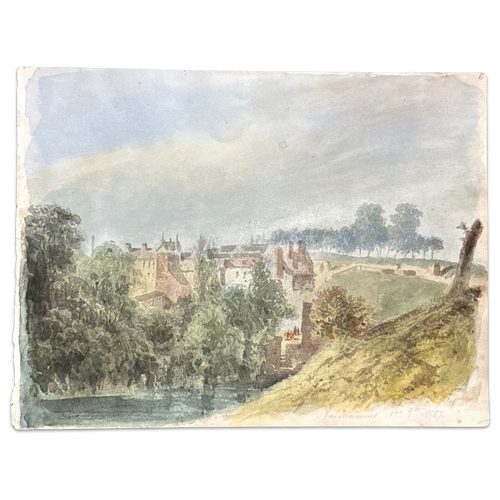 19th Century French Watercolor Painting by Alphonse Baril (6)