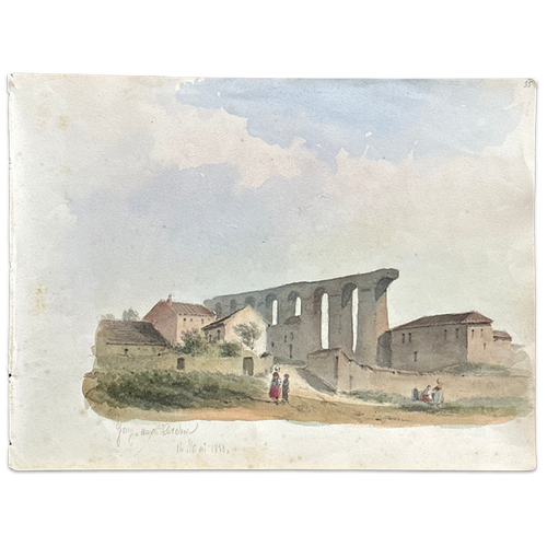 19th Century French Watercolor Painting by Alphonse Baril (35)