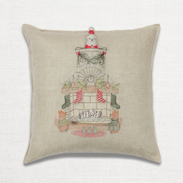 Chimney Santa Pocket Pillow