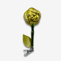 Nostalgic Clip-on Yellow Rose Ornament