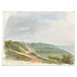 19th Century French Watercolor Painting by Alphonse Baril (86)