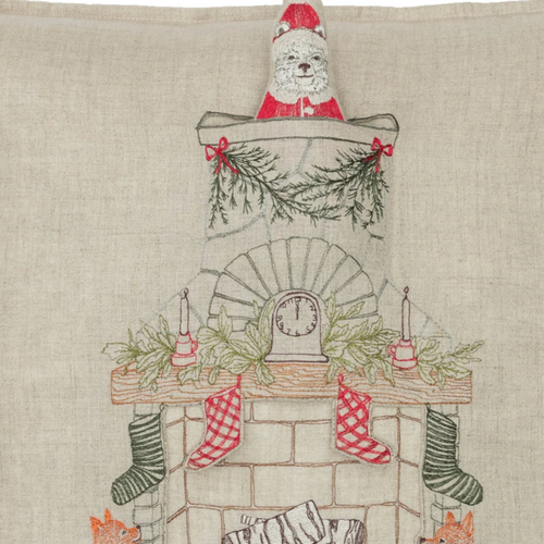 Chimney Santa Pocket Pillow