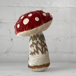 Silk Velvet Embroidered Mushroom 3