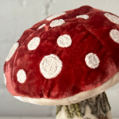 Silk Velvet Embroidered Mushroom 3