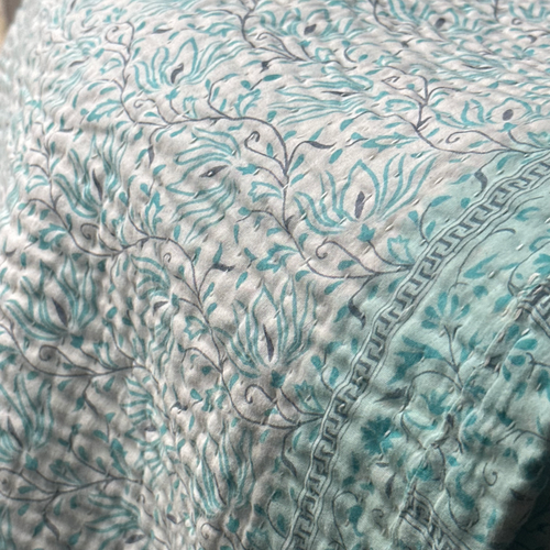 Vintage Sari Double Bedcover (JF1002)