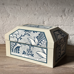 Antoinette Poisson Medium Wedding Box in "Torrent Indigo" No. 72B