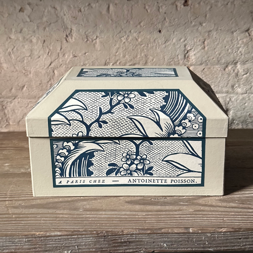 Antoinette Poisson Medium Wedding Box in "Torrent Indigo" No. 72B