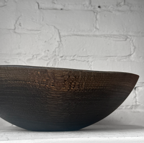 Spencer Peterman Live Edge Black Ebonized 10" Oval Bowl (# 01)