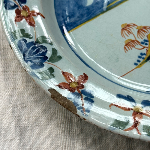 Pair of 18th Century Delft Plates