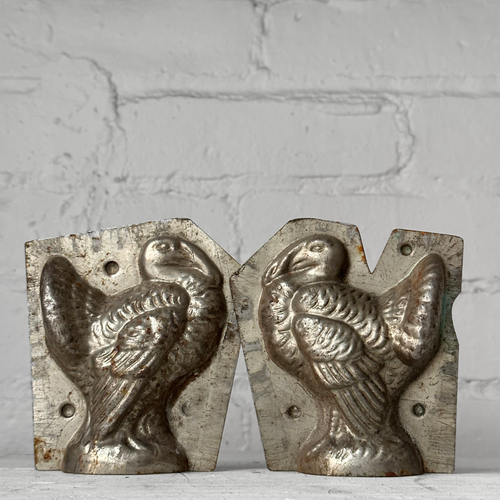 Antique Chocolate Turkey Tin Mold (#30)