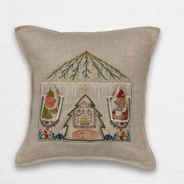 North Pole Santa's House Pocket Pillow