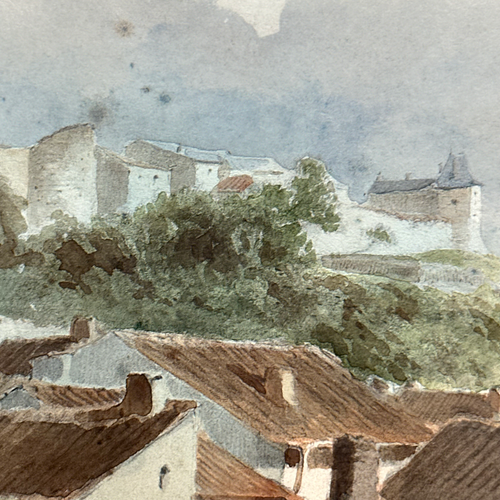 19th Century French Watercolor Painting by Alphonse Baril (44)