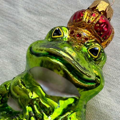 Nostalgic Frog King Ornament