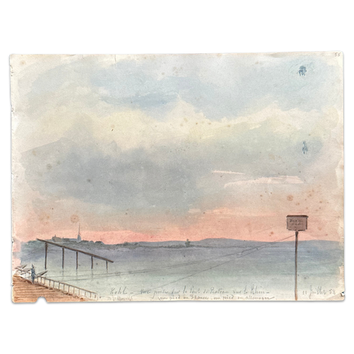 19th Century French Watercolor Painting by Alphonse Baril (56)