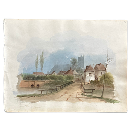 19th Century French Watercolor Painting by Alphonse Baril (17)